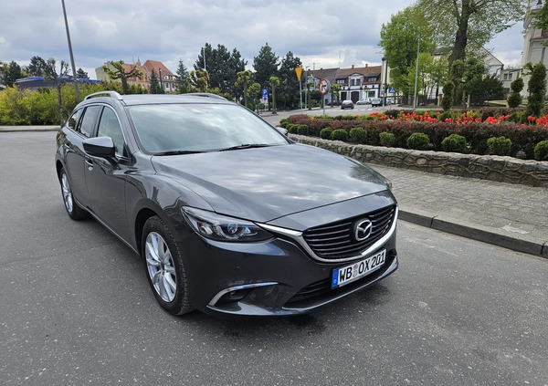 Mazda 6 cena 44000 przebieg: 160000, rok produkcji 2017 z Wągrowiec małe 137